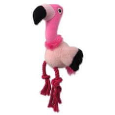 Igrača pes Fantasy Silent Squeak flamingo roza 27cm