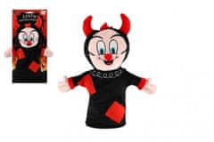 Teddies Plišasta ročna lutka hudič/devil 30cm na kartici 0m+