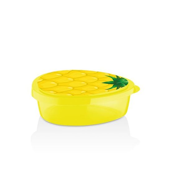 POSODA ZA HRANO S POKROVOM 800ML ANANAS, PLASTIČNA