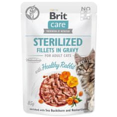 Brit Care Cat Steriliziran zajec, fileti v omaki 85g