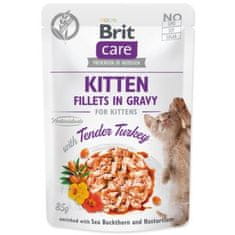 Brit Care Cat Kitten puran, fileti v omaki 85g