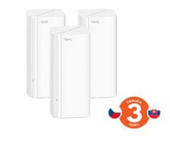 Tenda Nova EX12 (3 paketi) WiFi6 AX3000 Mesh Gigabit sistem, 9xGLAN/GWAN, WPA3, VPN, aplikacija SMART CZ