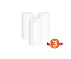 Tenda Nova EX12 (3 paketi) WiFi6 AX3000 Mesh Gigabit sistem, 9xGLAN/GWAN, WPA3, VPN, aplikacija SMART CZ