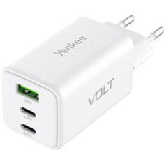 YENKEE YAC G65 VOLT Polnilec 65W/ 3xUSB