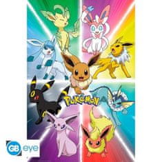 Pokémon Plakat Maxi Eevee Evolution 91,5 x 61 cm