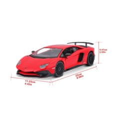 Bburago 1:24 Plus Lamborghini Aventador LP 750-4 SV Red