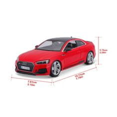 Bburago 1:24 Plus Audi RS 5 Coupe rdeča