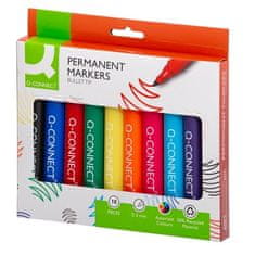 Permanentni marker Q-Connect, komplet 10 barv