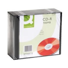 CD-R Q-Connect - v tankem ovitku, 700 MB, 10 kosov