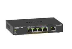 Netgear 5-portno gigabitno ethernetno SOHO stikalo brez upravljanja s 4 priključki PoE+ - GS305Pv3