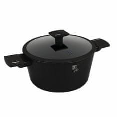 Berlingerhaus Kozarec s titanovo površino in pokrovom 24 cm Matte Black Collection BH-8188