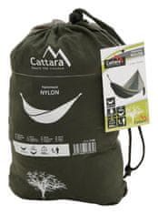 Hamaka Cattara NYLON 275x137cm zeleno-rjava