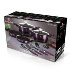 Komplet posod s titanovo površino 10 kosov Purple Eclipse Collection BH-7140