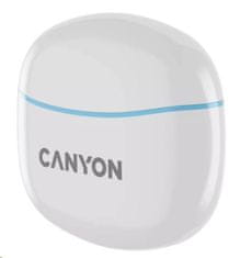 CANYON TWS-5 BT slušalke z mikrofonom, BT V5.3 JL 6983D4, 500mAh+40mAh ohišje do 38 ur, modre