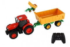 Teddies Zetor RC traktor z valjčkom iz plastike 42cm 2,4GHz polnilni paket + baterija z zvokom