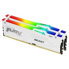 Kingston FURY Beast/DDR5/32GB/6800MHz/CL34/2x16GB/RGB/bela