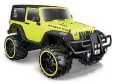 Maisto RC - Jeep Wrangler Rubicon, terenski, rumena barva, 1:16, 2,4 GHz, XTR