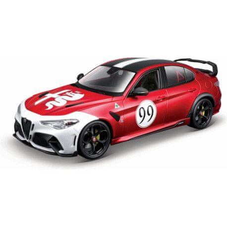 Bburago 1:18 Plus - Alfa Romeo Giulia GTAm - rdeča barva #99