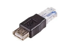 Akyga adapter USB-AM/USB-AM/ABS/črna