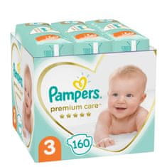 Pampers Premium Care 3 pleničke (160 kosov), 6-10 kg