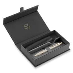 Parker IM Monochrome Champagne set kroglično pero in etui