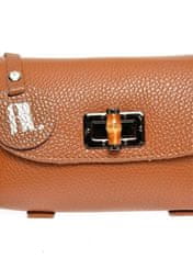 Ženska usnjena crossbody torbica AL1874 Cognac