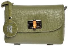 Ženska usnjena crossbody torbica AL1874 Verde