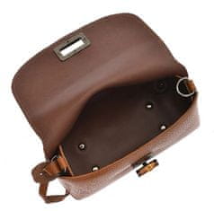 Ženska usnjena crossbody torbica AL1874 Cognac