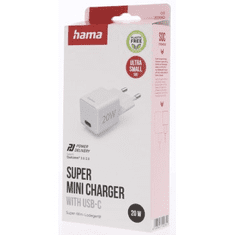 Hama Hitri polnilnik USB, USB-C PD/QC 20 W, supermini