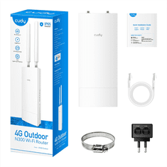 Cudy N300 zunanji Wi-Fi 4G/LTE usmerjevalnik (LT400 Outdoor_EU)