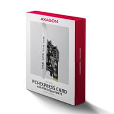 AXAGON PCEU-430RS, krmilnik PCIe, 4x vrata USB 5Gb/s, napajanje SATA, Renesas PD720201, SP