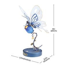 RoboTime 3D mehanska sestavljanka Blue Butterfly