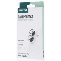 Hama Cam Protect, zaščita kamere za Apple iPhone 16/16 Plus, 2 posamezni stekli