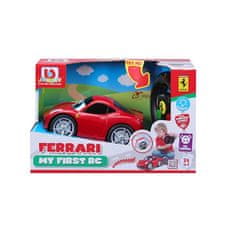 BB Junior RC - Ferrari 458 Italia z lučmi in zvoki, volan na daljinsko upravljanje, rdeč, 27MHz