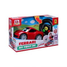 BB Junior RC - Ferrari 458 Italia z lučmi in zvoki, volan na daljinsko upravljanje, rdeč, 27MHz