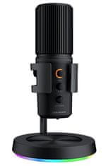 COUGAR Mikrofonski studio SCREAMER-X 3 Omni-Dimesion Mic Zmanjševanje šuma Pop Filter RGB Base