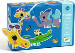 DJECO Puzzle Duo Animals 6x2 kosov