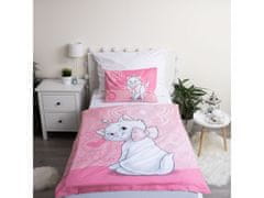 Disney DISNEY Marie Cat Komplet posteljnine Zip, otroška posteljnina, bombažna posteljnina 100x135 cm, Oeko-Tex 