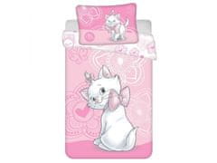 Disney DISNEY Marie Cat Komplet posteljnine Zip, otroška posteljnina, bombažna posteljnina 100x135 cm, Oeko-Tex 