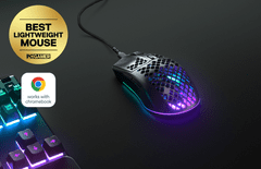 SteelSeries Aerox 3 gaming miška, žična, črna