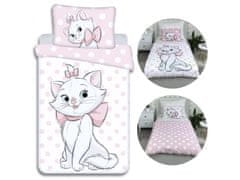 Disney DISNEY Marie Cat Komplet otroške posteljnine z zadrgo, bombažna posteljnina 100x135 cm, Oeko-Tex 