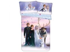 Disney Disney Frozen Posteljni set, z zadrgo, otroška, bombažna posteljnina 100x135 cm, Oeko-Tex 