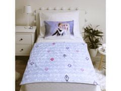 Disney Disney Frozen Posteljni set, z zadrgo, otroška, bombažna posteljnina 100x135 cm, Oeko-Tex 