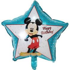 Balon iz folije v obliki zvezde Mickey blue 46cm - Cakesicq