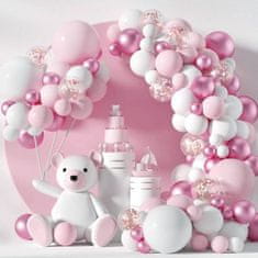 Balon girlanda roza za dekle 107pcs - Cakesicq