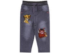 Disney DISNEY Kralj lev – Simba in Pumba Sive otroške jeans hlače na elastiko 9-12 m 80 cm