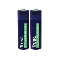 Trust polnilne baterije, AA, USB-C, 2 kosa