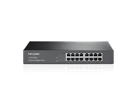 TP-Link TL-SF1016DS Stikalo 16xTP 10/100Mbps 13-palčna omara (vključuje komplet za montažo v 19-palčno omaro)