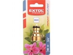 Extol Premium Adapter zunanji nit, 3/4", MEDENINA