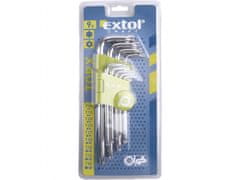 Extol Craft L-ključi TORX, nastavljeno 9ks, T 10-50